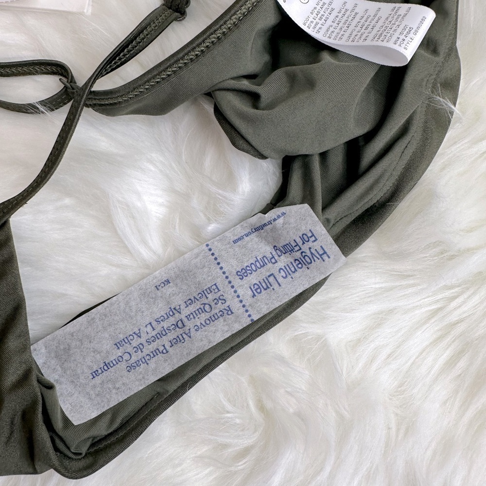 NWT Good American High Leg Extra Cheeky Bikini Bottom Dark Green Size 2/Medium - Picture 7 of 15